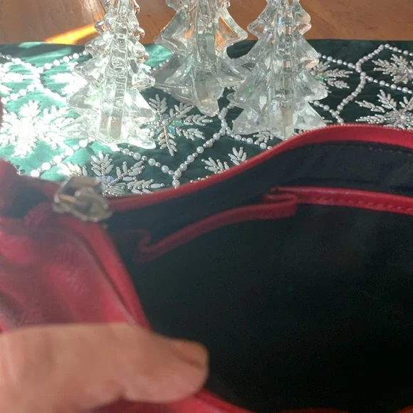 Neiman Marcus Fringe Leather Crossbody - Picture 7 of 10